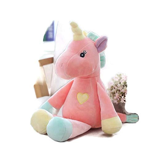 Jax & Olivia Super Soft Stuffed Unicorn Pal with Love Heart (Pink)