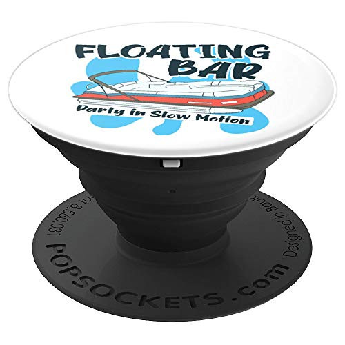 Floating Bar Party in Slow Motion Funny Pontooning Gift PopSockets Grip and Stand for Phones and Tablets