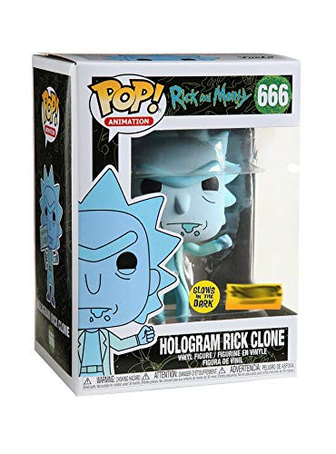 Funko Pop! Rick and Morty Hologram Rick Clone Glow in The Dark Exclusive 666