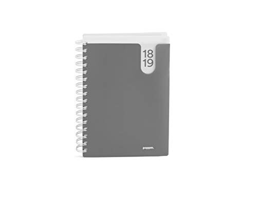 Poppin Dark Gray 18 Month 2018-19 Medium Pocket Book Planner