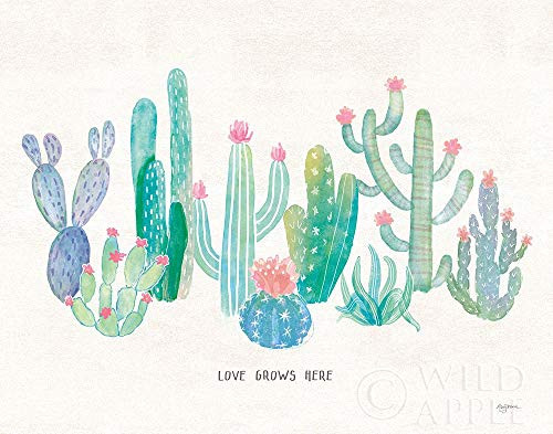 Posterazzi PDX49913SMALL Bohemian Cactus I Love Photo Print, 24 x 18, Multi