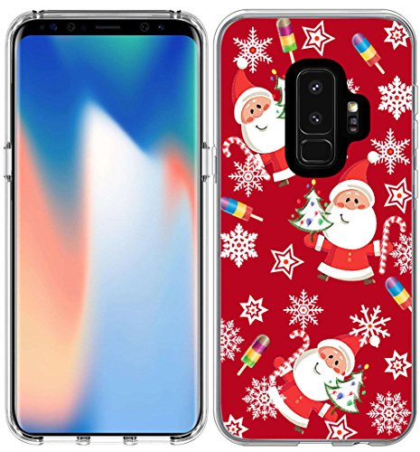 S9 Plus Case Christmas Santa/IWONE Protective Durable TPU Rubber Fashion Designer Compatible Cover Skin for Samsung for Galaxy S9 Plus / S9+ Christmas Theme Design Cute Scene Story Gift