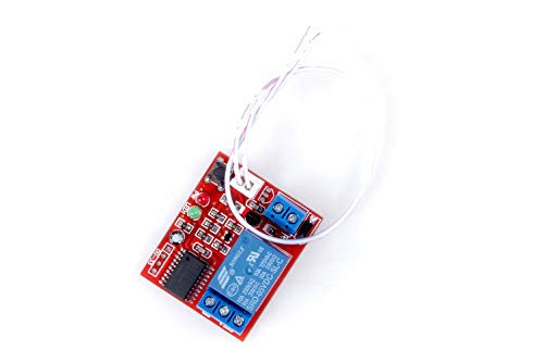 KNACRO DC 12V 2-Channel 10A Self-Latching Relay Module Two-Button Bistable Switch One-Button Start/Stop High-Level Trigger (DC 12V 10A 2-Channel)