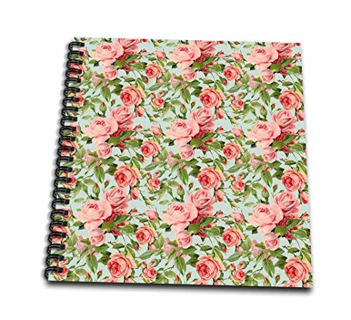 3dRose db_195703_3 Pretty Vintage Roses Mini Notepad, 4 by 4"