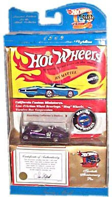 Hot Wheels - Twin Mill Collector's Edition (Metalflake Purple) - 30th Anniversary Collection - 1969 Authentic Commemorative Replica w/Certificate and Pin
