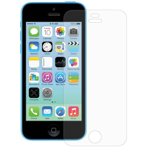 Amzer Kristal Clear Screen Protector Scratch Guard Shield for iPhone 5C - Retail Packaging - Clear