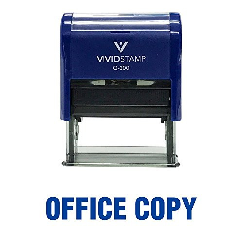 Office Copy Self Inking Rubber Stamp (Blue Ink) - Medium
