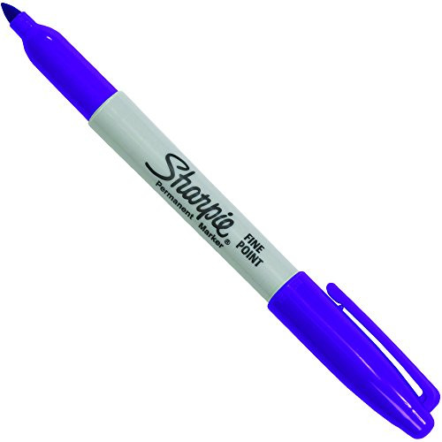 BOX USA BPMK301PR 1 Sharpie Fine Point Permanent Markers, Purple (Pack of 12)