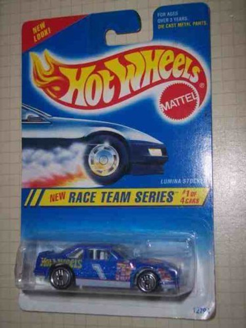 Hot Wheels Race Team Series #1 Lumina Stocker Ultra Metalflake Blue #275 Collectible Collector Car Mattel 1:64 Scale