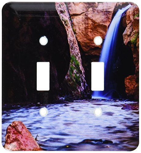3dRose lsp_36362_2 Rainbow Falls in Colorado Double Toggle Switch