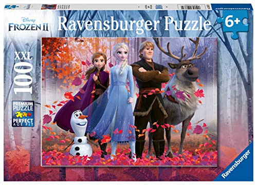 Ravensburger 12867 Disney Frozen 2 - Magic of The Forest - 100 Piece Jigsaw Puzzle for Kids - Every Piece is Unique - Pieces Fit Together Perfectly