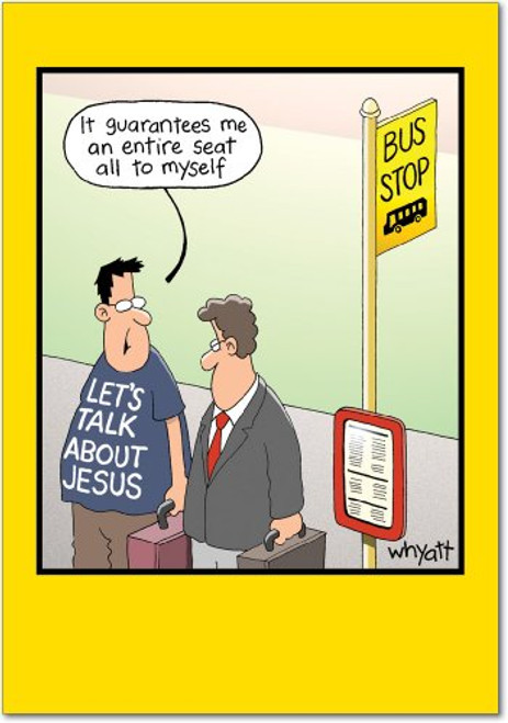 Bus Stop - Hilarious Religious Birthday Card with Envelope (4.63 x 6.75 Inch) - Funny Jesus T-Shirt Humor, Happy Bday Note Card for Kids, Adults - Funny Cartoon B-day Congratulations Stationery 8353 Bus Stop - Hilarious Religious Birthday Card with Envelope (4.63 x 6.75 Inch) - Funny Jesus T-Shirt Humor, Happy Bday Note Card for Kids, Adults - Funny Cartoon B-day Congratulations Stationery 8353