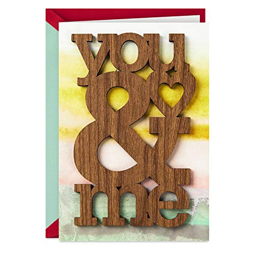 Hallmark Signature Anniversary Card, Love Card (Wooden You & Me) Hallmark Signature Anniversary Card, Love Card (Wooden You & Me)