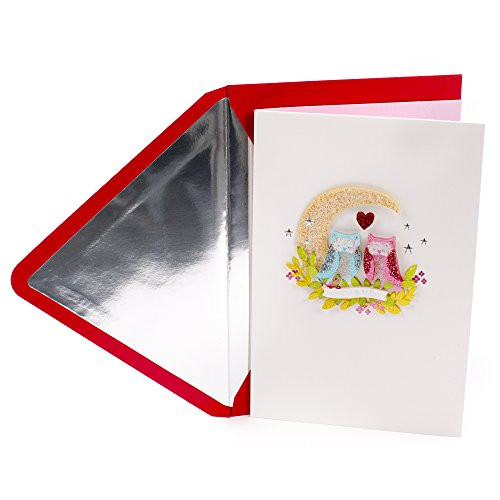 Hallmark Signature Anniversary Card, Love Card for Significant Other (Owls)