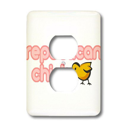 3dRose lsp_16515_6"Republican Chick 2 Plug Outlet Cover