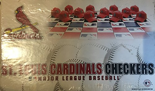 MLB St. Louis Cardinals Miniature Helmets Checker Set