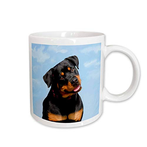 3dRose Rottweiler Ceramic Mug, 15-Ounce 3dRose Rottweiler Ceramic Mug, 15-Ounce