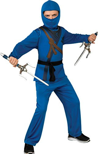 Rubie's Ninja Child's Costume, Blue, Medium