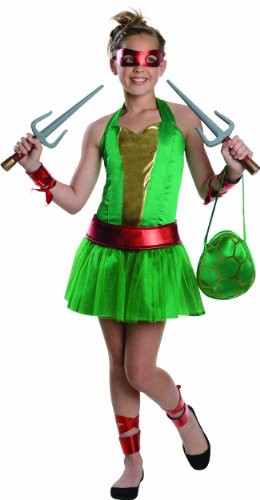 Teenage Mutant Ninja Turtles Sassy Tween Girl's Raphael Costume, Small
