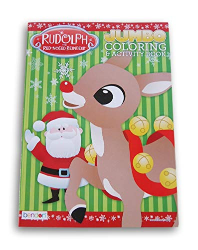 Holiday Time Rudolph The Red Nosed Reindeer Christmas Coloring Activity Book - 96 Pages