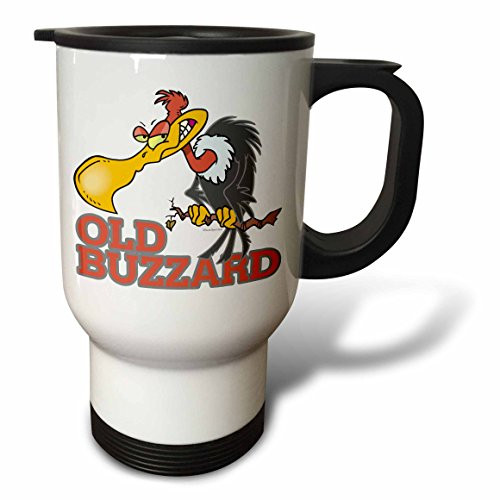 3dRose tm_104302_1 Run for Life Thanksgiving Turkey Humor Travel Mug, 14-Ounce, Stainless Steel