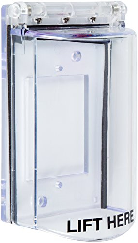 Safety Technology International, Inc. STI-6518 Bopper Stopper with Spring Loaded Hinge - Clear Protective Cover
