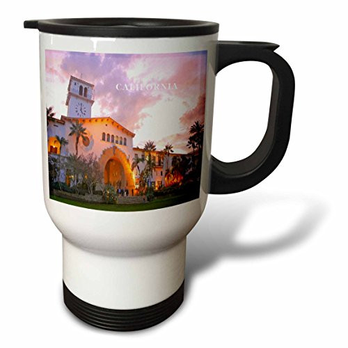 3dRose Santa Barbara Courthouse Stainless Steel Travel Mug, 14-Ounce 3dRose Santa Barbara Courthouse Stainless Steel Travel Mug, 14-Ounce