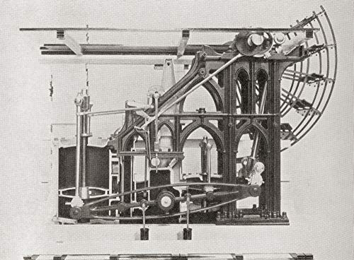 Posterazzi DPI12283573 Sectional View of A Side-Lever Engine. from The Romance of The Merchant Ship, Published 1931 Photo Print, 16 x 12, Multi