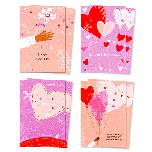 Hallmark Mahogany Valentines Day Cards Assortment, Love Day Hearts (8 Valentine's Day Cards with Envelopes) Hallmark Mahogany Valentines Day Cards Assortment, Love Day Hearts (8 Valentine's Day Cards with Envelopes)