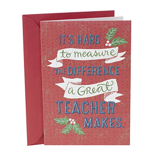 Hallmark Christmas Card for Teacher (The Difference You Make)