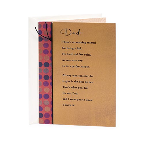 Hallmark Birthday Greeting Card for Dad (No Training Manual)