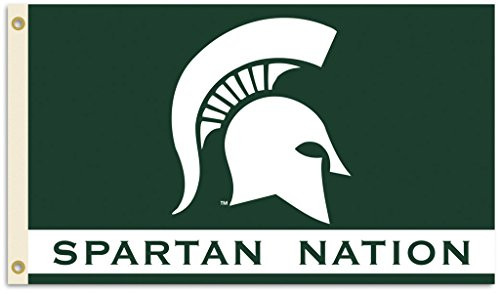 NCAA Michigan State Spartans 3-by-5 Foot Nation Flag With Grommets