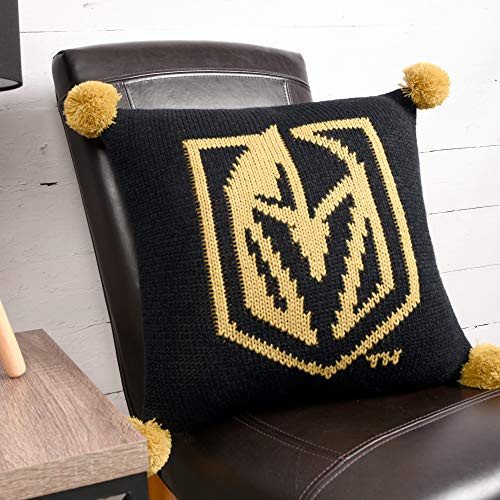 NHL Las Vegas Golden Knights Knit Pillow Black NHL Las Vegas Golden Knights Knit Pillow Black