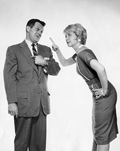 Posterazzi SAL25517140 Side Profile Woman Pointing her Finger at a Young Man Poster Print, 18 x 24