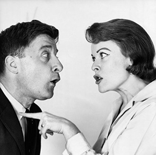 Posterazzi Side Profile Woman Shouting on a Young Man Poster Print (18 x 24)