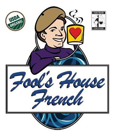 The Coffee Fool Fool's Organic Fair Trade House French Whole Bean Coffee, 10 Ounce
