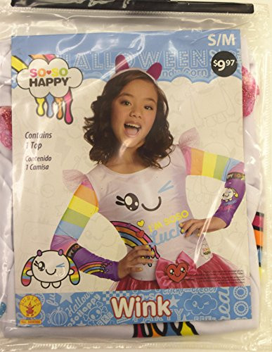 Rubies So-So Happy Wink Costume Top, Child Small/Medium
