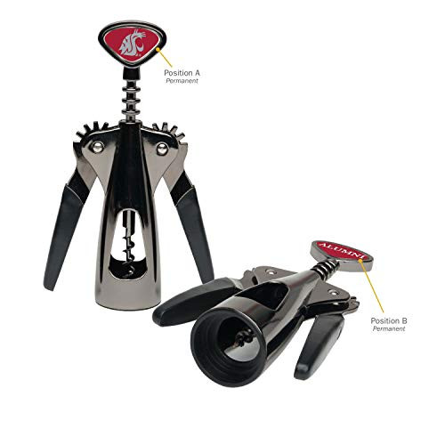 AdSpec NCAA Washington State Cougars Collegiate Wine OpenerCollegiate Wine Opener, Silver, One Size