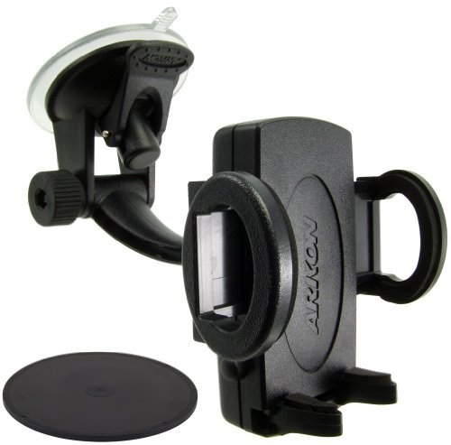 Arkon Universal Windshield with Dashboard and Console Mount for Mobile Phones and Smartphones (Black)