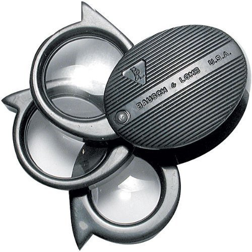 Bausch & Lomb 5X, 7X, 9X and 21X - 3 Lens Pocket Magnifier