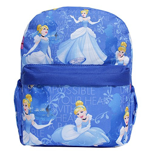 Disney Princess Cinderella Cute Blue Small Girls' School Backpack