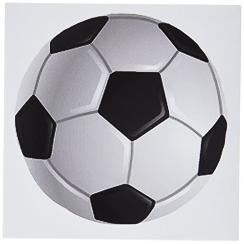 3dRose Soccer Ball - Greeting Cards, 6 x 6 inches, set of 12 (gc_6254_2) 3dRose Soccer Ball - Greeting Cards, 6 x 6 inches, set of 12 (gc_6254_2)