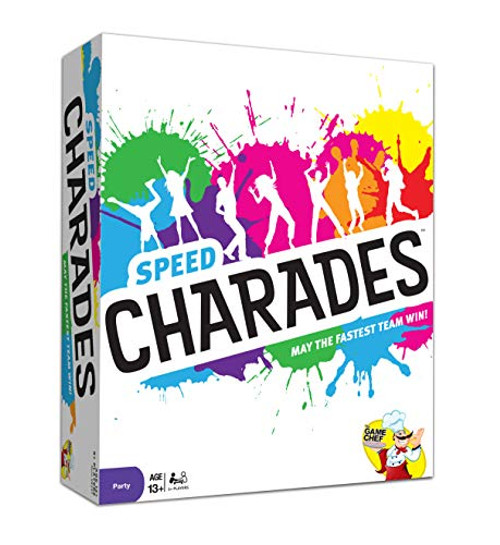 Charades Party Game  Speed Charades Board Game  Fast-paced Family Games - Perfect for Groups and Game Nights