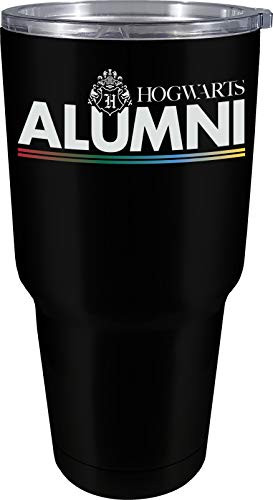 Spoontiques 18471 Hogwarts Alumni Large Stainless Travel Mug, 28 ounces, Black