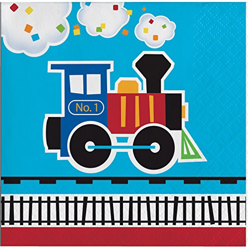 All Aboard Train Beverage Napkins, 48 ct