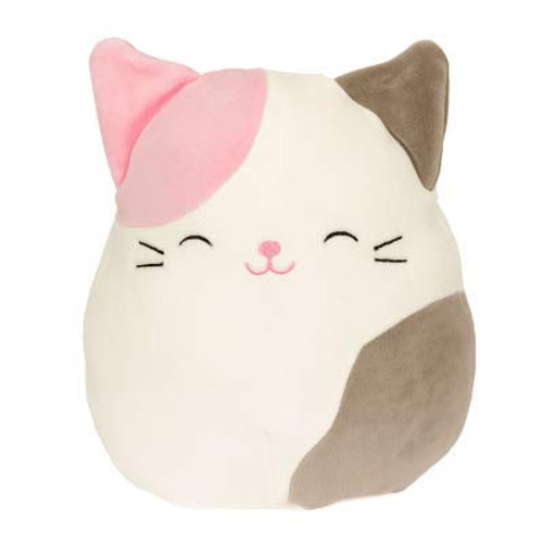 Squishmallow Kellytoy 8 Katrina The CAT Super Soft Plush Toy Pillow Animal Pet Pal Buddy (Pink and Gray)