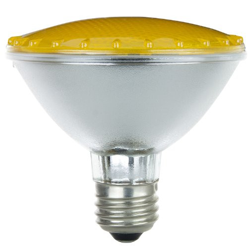 Sunlite 75PAR30/HAL/FL/Y 75-Watt Halogen PAR30 Reflector Bulb, Yellow