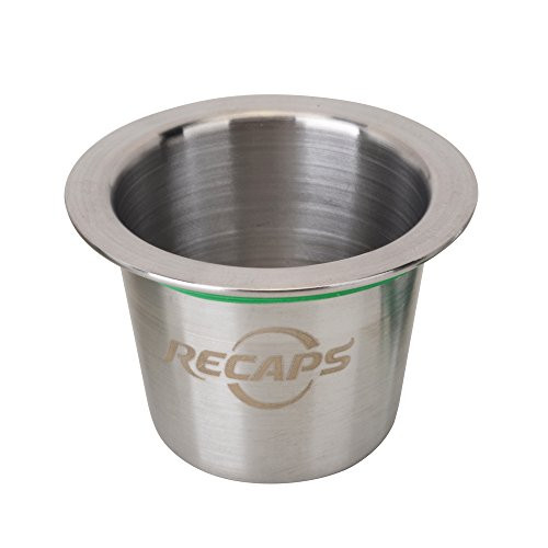 RECAPS Stainless Steel Refillable Capsule Reusable Pod Compatible with Nespresso Original Line Machine But Not All (Only 1 Pod)