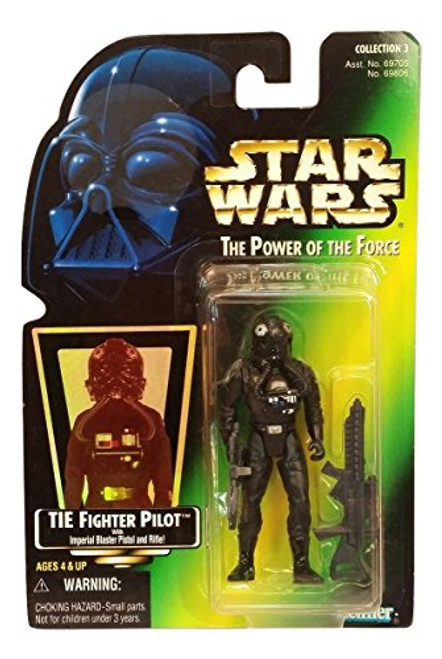 Star Wars The Power of the Force Action Figure - Tie Fighter Pilot - Green Card with Hologram Picture Star Wars The Power of the Force Action Figure - Tie Fighter Pilot - Green Card with Hologram Picture