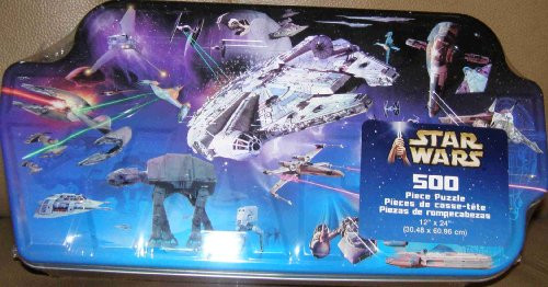 STAR WARS MOVIE VEHICLES 500 PC JIGSAW PUZZLE IN COLLECTOR TIN